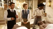 L-R: William Murdoch (Yannick Bisson), Julia Ogden (Helene Joy), Rebecca James (Mouna Traor&eacute;)