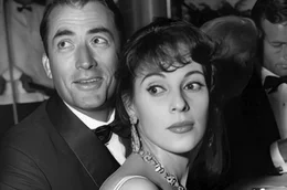 Gregory Peck und seine Ehefrau Veronique Passani Peck