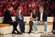 v.li.: Kai Pflaume, Ameli (11), Corina und Dieter Bohlen. v.li.: Kai Pflaume, Ameli (11), Corina und Dieter Bohlen.