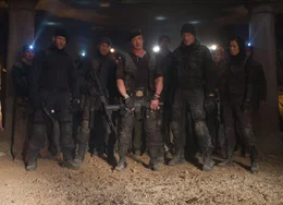 Jason Statham (Lee Christmas), Randy Couture (Toll Road), Sylvester Stallone (Barney Ross), Terry Crews (Hale Caesar), Dolph Lundgren (Gunnar Jensen), Nan Yu (Maggie).
