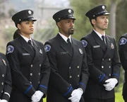 (v.l.n.r.) Victoria "Vic" Hughes (Barrett Doss); Ben Warren (Jason George); Travis Montgomery (Jay Hayden)