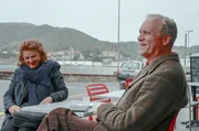 Ulrich Tukur mit Regisseurin Eva Gerberding in Banyuls-sur-Mer