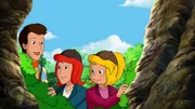 Nachdem sie allen Hinweisen auf den Schatz gefolgt sind, finden Bibi (r.) und Tina (M.) eine geheimnisvolle H&ouml;hle.