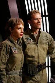 L-R: Commander T'Pol, Commander Charles 'Trip' Tucker III