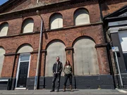 Nick Groff and Katrina Weidman at Mill Street Barracks.