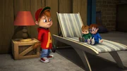"Alvinnn!!! und die Chipmunks", "Ein eigenes Zimmer." Alvin ger&auml;t mit Simon und Theodore wegen seiner stinkenden Socken in einen Streit. Er fragt Dave, ob er nicht ein eigenes Zimmer haben k&ouml;nnte. Diesem muss er jedoch erst beweisen, dass er vern&uuml;nftig genug ist. Alvin wird der Keller zugewiesen, doch die Freude &uuml;ber die eigenen R&auml;umlichkeiten w&auml;hrt nur kurz. Im Keller ist es ungem&uuml;tlich und einsam. Er sehnt sich nach seinen Br&uuml;dern zur&uuml;ck. Brittany hat eine Idee, wie sie die drei wieder zusammenf&uuml;hren kann.