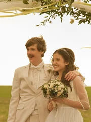 Das gl&uuml;cklich Brautpaar Herr und Frau Leinhoff! (Albert Wey, li.; Alexandra Schiller, re.)