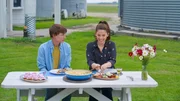 Candid shot of Molly and Nick setting up for their 2nd Honeymoon date, as seen on Girl Meets Farm, season 9.