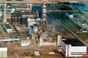 AKW Tschernobyl nach der Katastrophe.