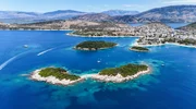 Traumhafte Inselwelt bei Ksamil &ndash; Albaniens Riviera am Ionischen Meer.