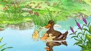 "Quak" und seine Geschwister freuen sich riesig, als sie ihre Mutter wiedersehen.
