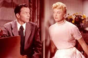 Barney Sloan (Frank Sinatra, l.); Laurie Tuttle (Doris Day, r.)