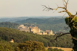 Die mittelalterliche Burg Beynac. Das P&eacute;rigord wird auch das Land der 1001 Burgen genannt.