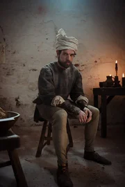 Michelangelo (Jochen Paletschek) in der Werkstatt.