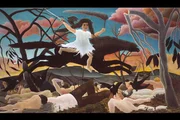 "La Guerre ou la chevauch&eacute;e de la discorde" wurde 1894 von Henri Rousseau gemalt und ist heute im Mus&eacute;e d'Orsay zu sehen.
