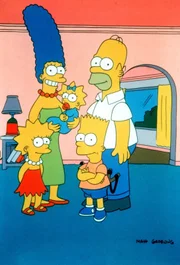 (1. Staffel) - Die Familie Simpson im trauten Heim: (v.l.n.r.) Lisa, Marge, Maggie, Bart und Homer. (1. Staffel) - Die Familie Simpson im trauten Heim: (v.l.n.r.) Lisa, Marge, Maggie, Bart und Homer.