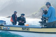 Patagonien &ndash; Wunderwelt der Extreme Ein Jahr in der Wildnis Filmcrew filmt Carlos Gamboa.
