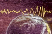 Die erste Gravitationswelle trifft 2015 im LIGO-Observatorium in den USA ein. Die Wissenschaftler haben sie h&ouml;rbar gemacht.