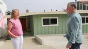 Collins checking out the Whale of a Time home. As seen on Magnolia's original series, Beachfront Bargain Hunt Renovation.