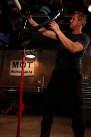 Ant Anstead Working on Wagoneer Front Shocks.