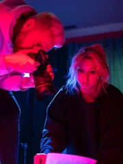 Matt taking pictures of Shelby