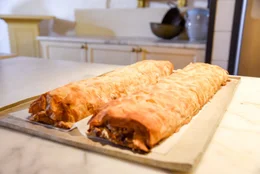 Gezogener Apfelstrudel