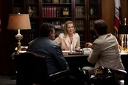 L-R: Healy (Russell Crowe), Judith Kuttner (Judith Kuttner), March (Ryan Gosling)