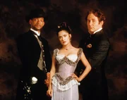 V.l.: James West (Will Smith), Rita Escobar (Salma Hayek) und Artemus Gordon (Kevin Kline).