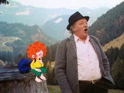 Meister Eder geht mit seinem Neffen und dem Pumuckl wandern. Diesmal ist es nicht Pumuckl, sondern der Neffe, der Meister Eder Sorgen bereitet. Auch der Pumuckl &auml;rgert sich und wirft den Hut des Neffen den Hang hinunter. Bald erweist sich Pumuckls Tat als Rettung f&uuml;r die Bergwanderer ...