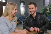 L-R: Christin Lange (Sarah Thonig)  and Sebastian Kratzer (Michael Baral)
