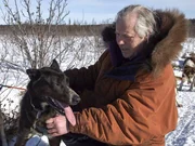 Stan Zuray assesses the health of his ailing dog Wacko.