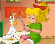 Die Beule am Kopf des Kakadus ist schnell weggehext.