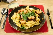 Leibgericht: Pasta mit Gambas al ajillo und Mayonnaise von William Ruthel