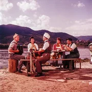 Heinz Conrads (Maxl), Greta Putz (Franzie), Franz B&ouml;heim (Prof. Ferdl), Senta Berger (Marie), Hugo Gottschlich (Sepp).