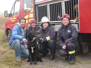 Willi mit der Hundesuchstaffel.