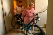 Beate Albrecht m&ouml;chte abnehmen, um wieder Fahrrad fahren zu k&ouml;nnen.