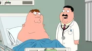Peter Griffin (l.); Dr. Elmer Hartman (r.)
