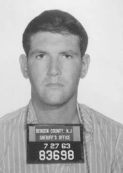 Reldan's mug shot after arrest in Closter on July 27, 1963, for carrying a concealed weapon in a motor vehicle. Courtesy of Bergen County Prosecutor's Office. **See Special Instructions field for usage**