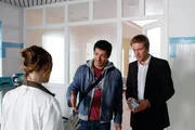 (v.li.): Lavinia Wilson (Eva Meinert), Fahri Og&uuml;n Yardim (Finn), Hubertus Grimm (Peter Kranz).