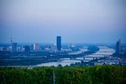 Ausblick von der "Buschenschank Wieninger am Nußberg" fuer ServusTV's "Heimatleuchten - So schmeckt Wien". Ausblick von der "Buschenschank Wieninger am Nußberg" fuer ServusTV's "Heimatleuchten - So schmeckt Wien".