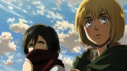 Mikasa (l.); Armin (r.)