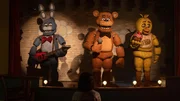 L-R: Bonnie, Freddy Fazbear, Chica