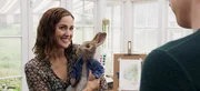 Bea (Rose Byrne) and Peter Rabbit (James Corden) in Columbia Pictures' PETER RABBIT.