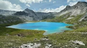 Der Lai da Rims im regionalen Naturpark Biosfera Val M&uuml;stair gilt als einer der sch&ouml;nsten Bergseen der Schweiz.