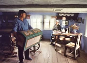 Kahnfahrer im Spreewaldmuseum