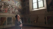 Kunsthistorikerin Machtelt Br&uuml;ggen Isra&euml;l in Arezzo.