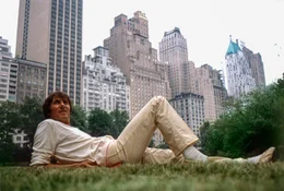 Udo J&uuml;rgens im Central Park in New York City.