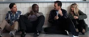 (v.l.n.r.) Hogan "Hoagie" Malloy (Ed Helms); Kevin Sable (Hannibal Buress); Bob Callahan (Jon Hamm); Rebecca Crosby (Annabelle Wallis)