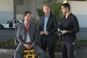 NELLA FOTO, DA SINISTRA: RYAN WOLFE (JONATHAN TOGO), HORATIO CAINE (DAVID CARUSO), ERIC DELKO (ADAM RODRIGUEZ).
