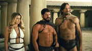 K&ouml;nigin Margo (Carmen Electra), Leonidas (Sean Maguire, Mitte) und der Captain (Kevin Sorbo)